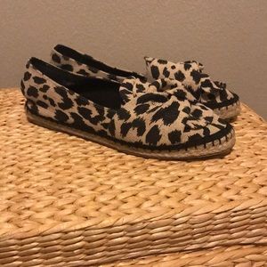 NWOT Primark Leopard Espadrille Loafers Size 8